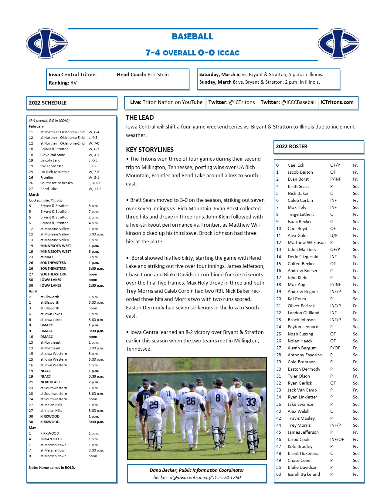Triton Gameday vs. Bryant & Stratton
