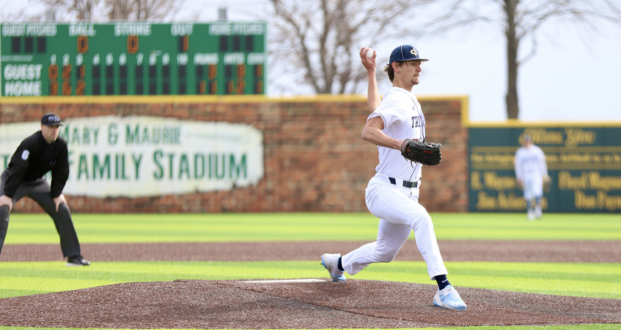 Anthony Steinhoff pitched for the Triton Win Monday 