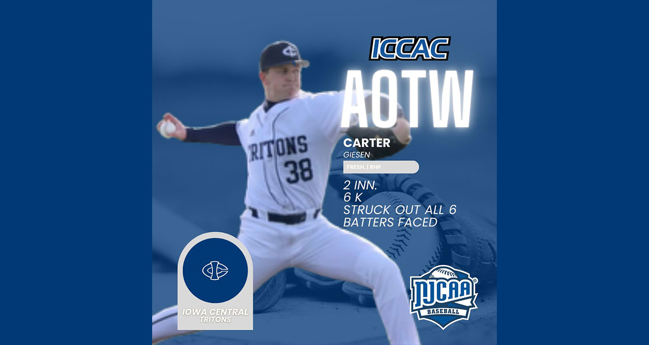 ICCAC Athlete of the Week Honors for Giesen