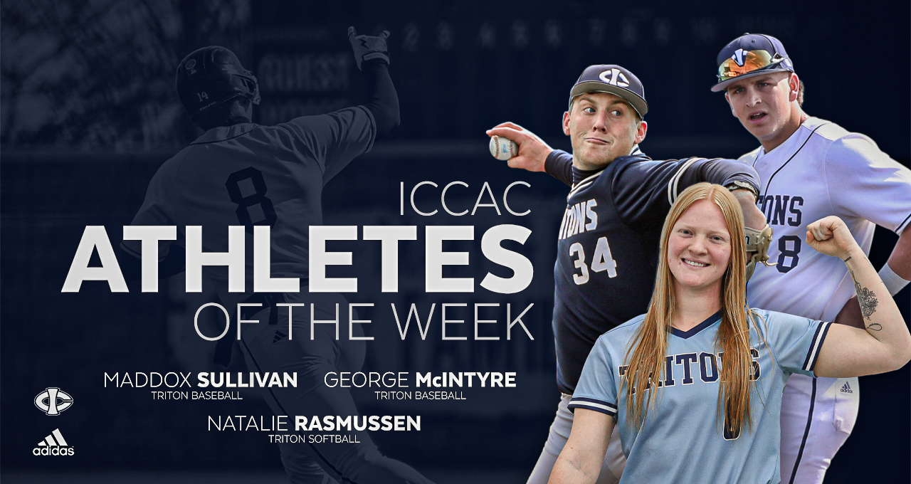 Three Tritons Earn ICCAC Athlete of the Week Honors