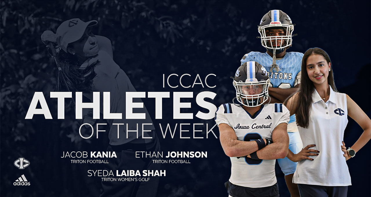 Three Tritons Receive ICCAC Athlete of the Week Honors