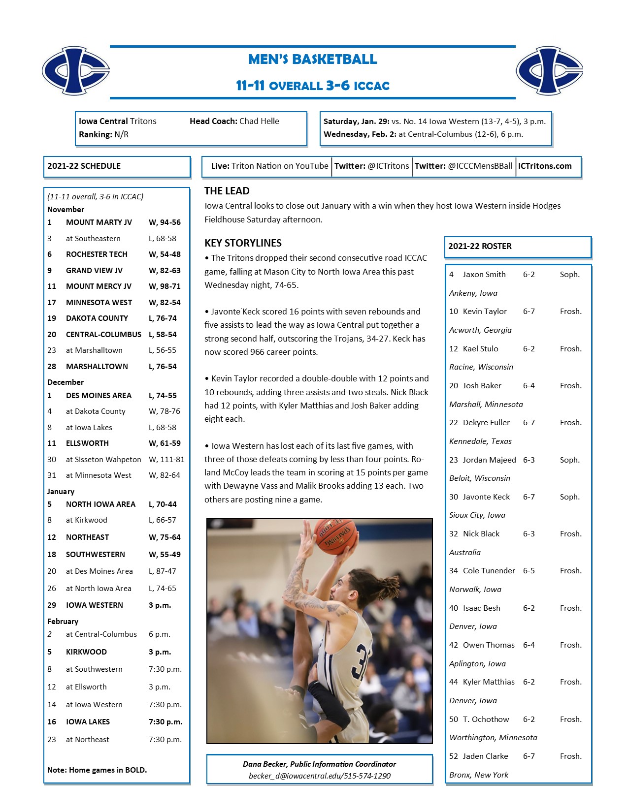 Triton Gameday vs. Iowa Western