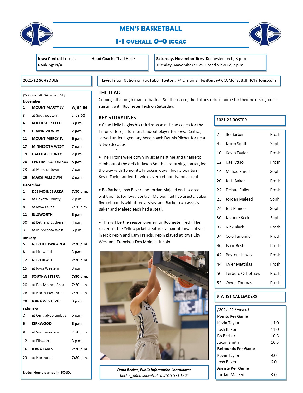 Triton Gameday vs. Rochester Tech