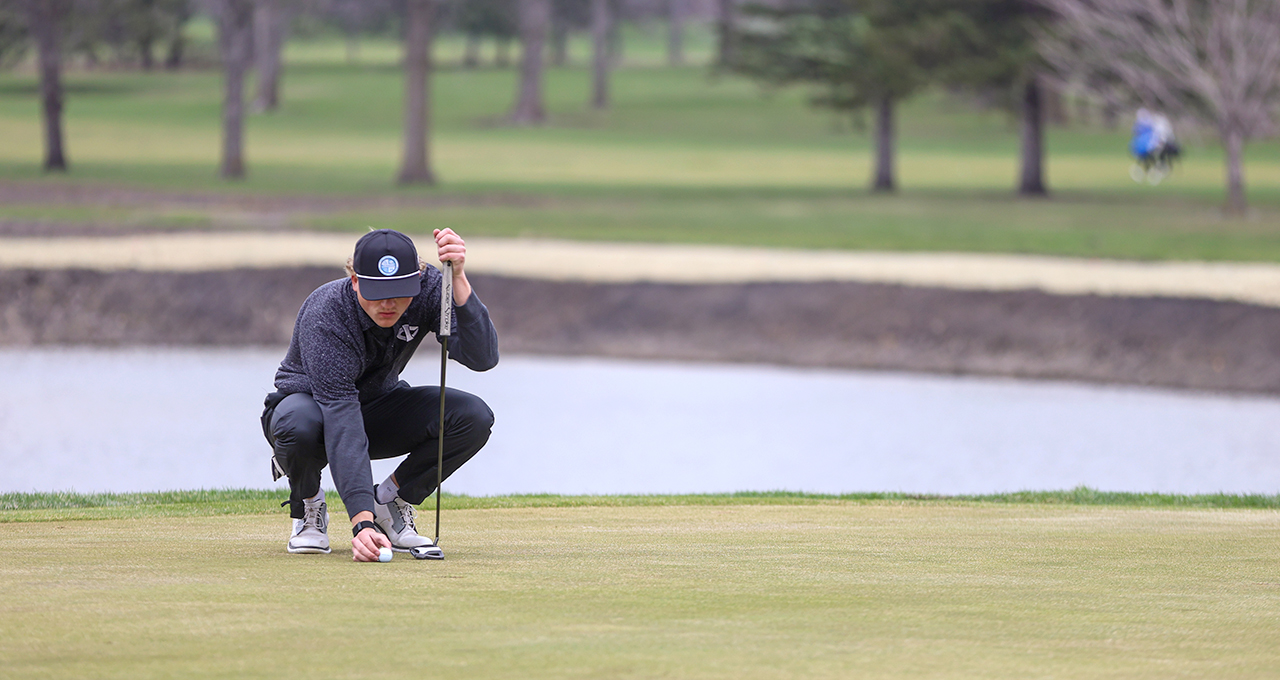 Male Golf Athlete Putting