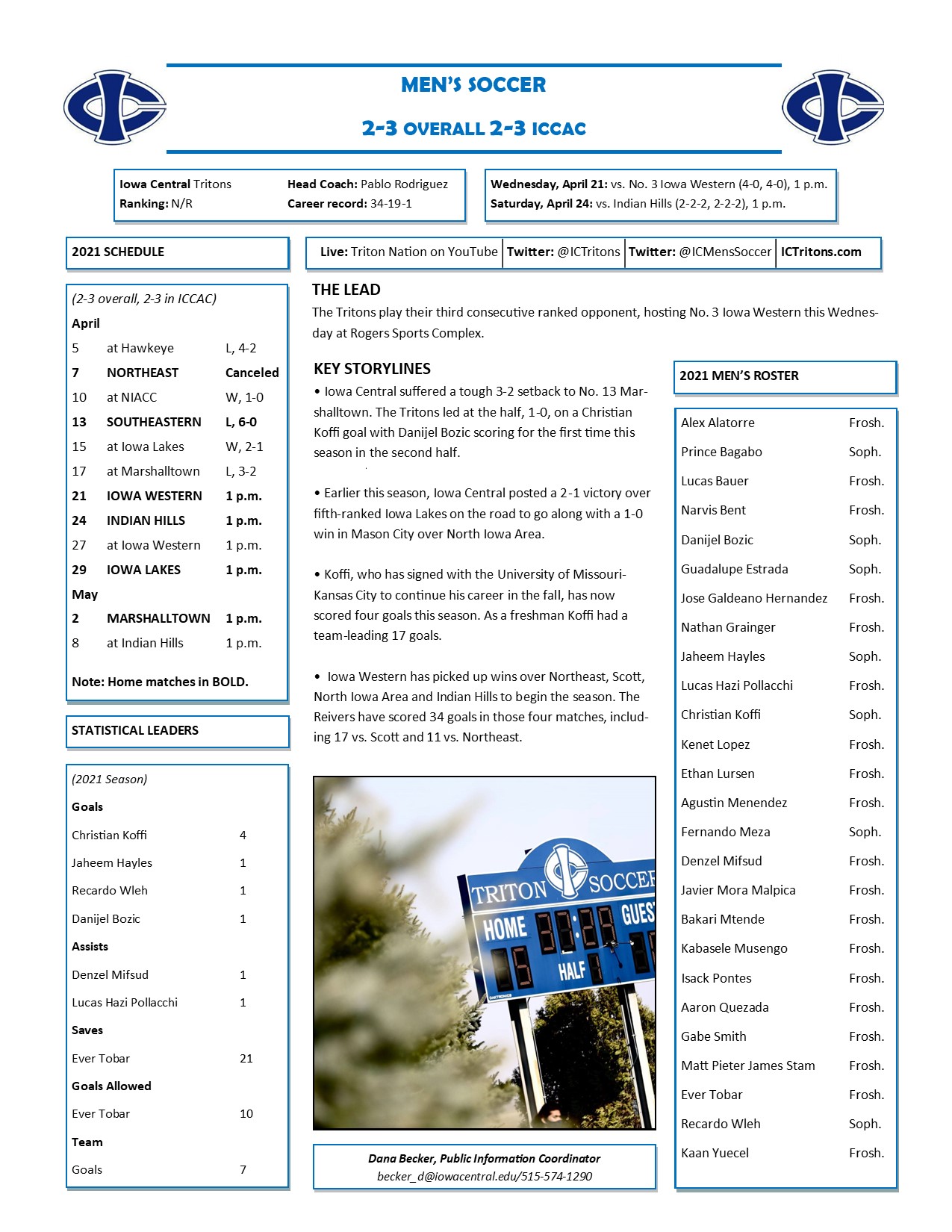 Triton Gameday vs. Iowa Western