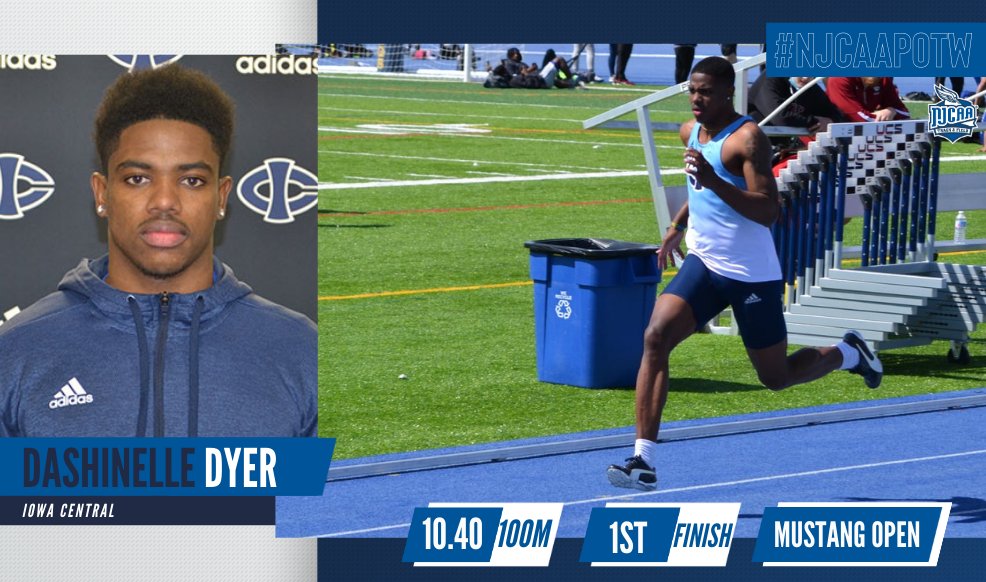 Dyer blazes to national athlete of week honor