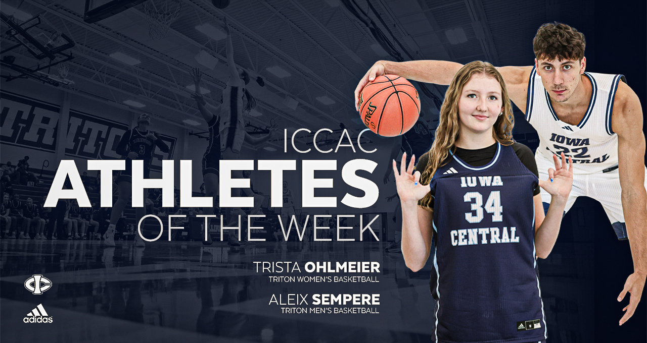 Ohlmeier, Sempere Collect ICCAC Athlete of the Week Honors