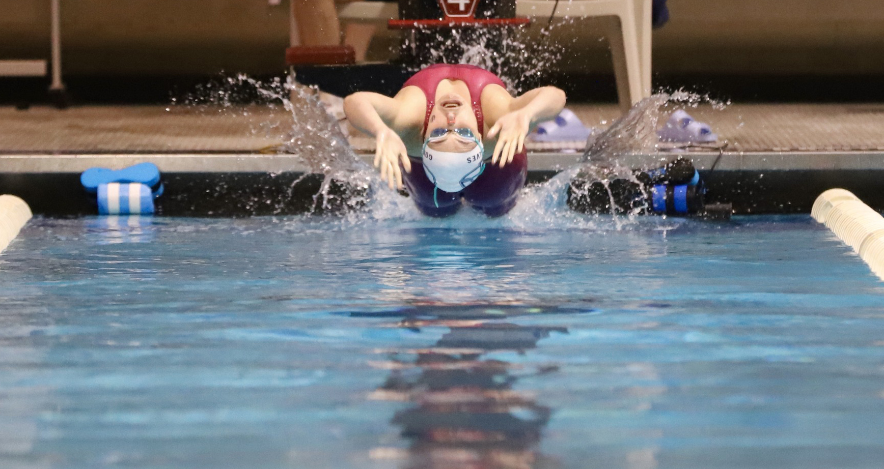 Goncalaves is national champion swimmer in 4 events 