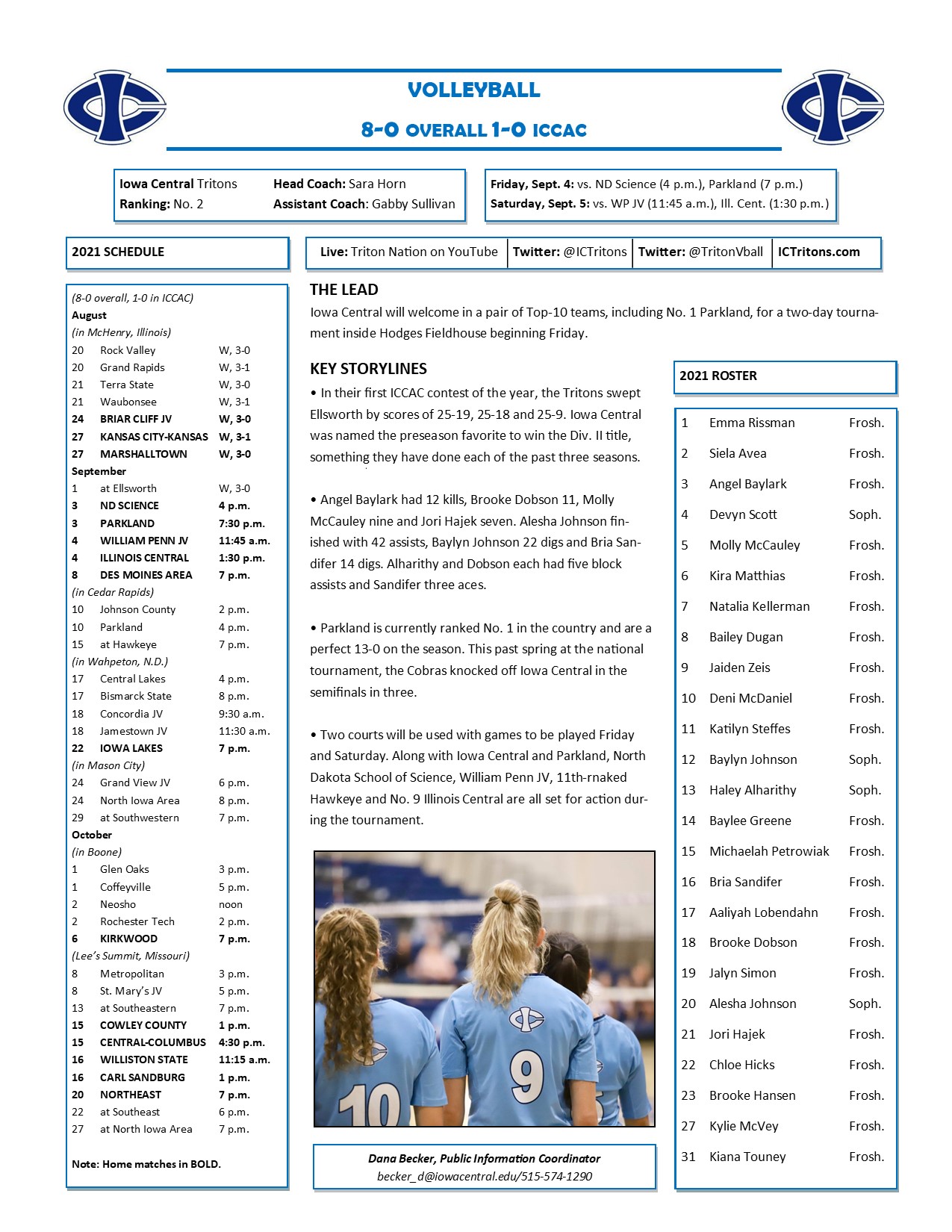 Triton Gameday host Iowa Central Invitational