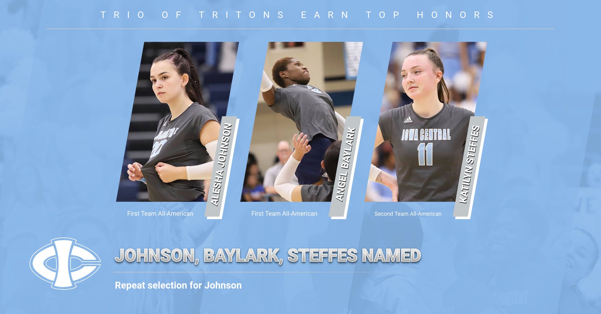 Johnson, Baylark, Steffes named All-Americans