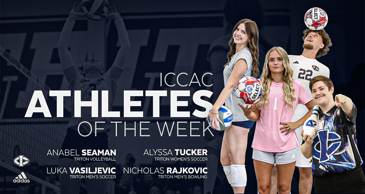 Four Tritons Named ICCAC Athlete of the Week