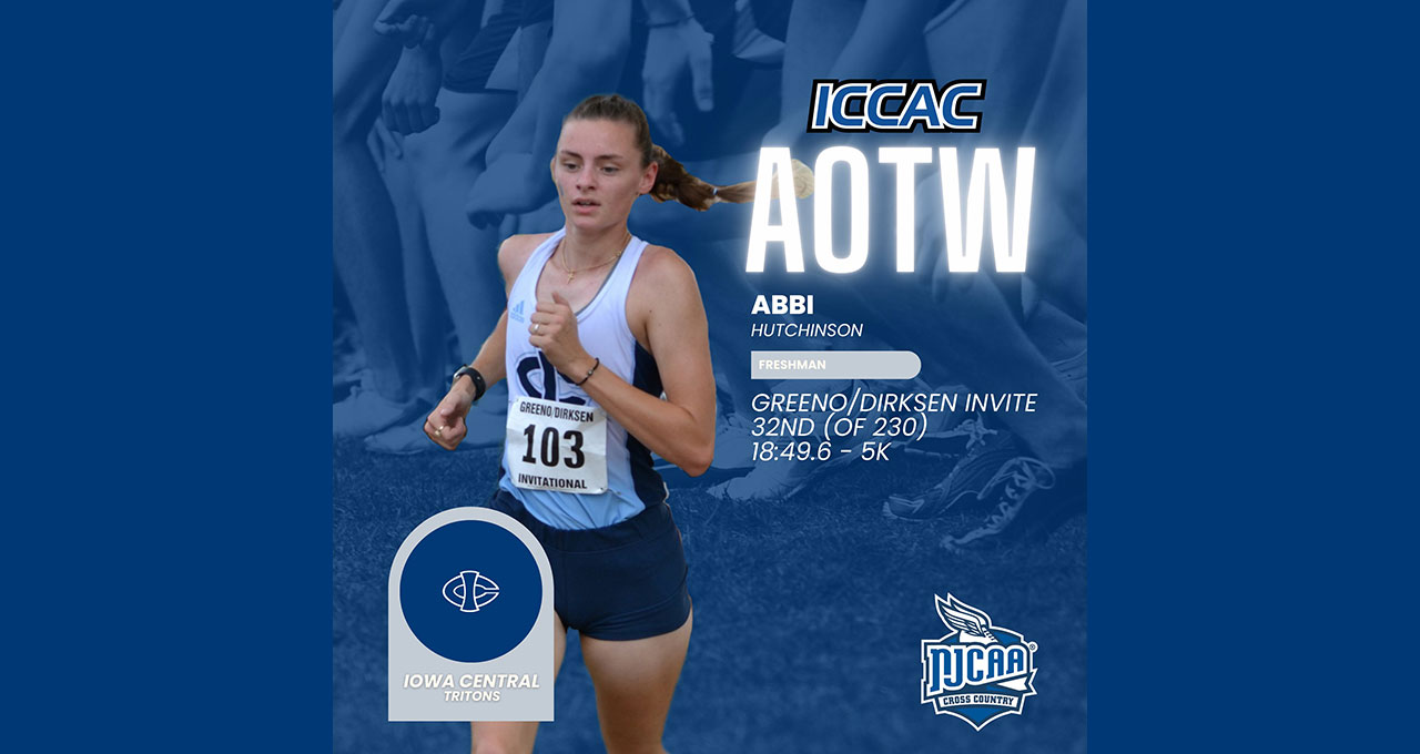 Hutchinson Third Female Athlete of the Week for the Tritons